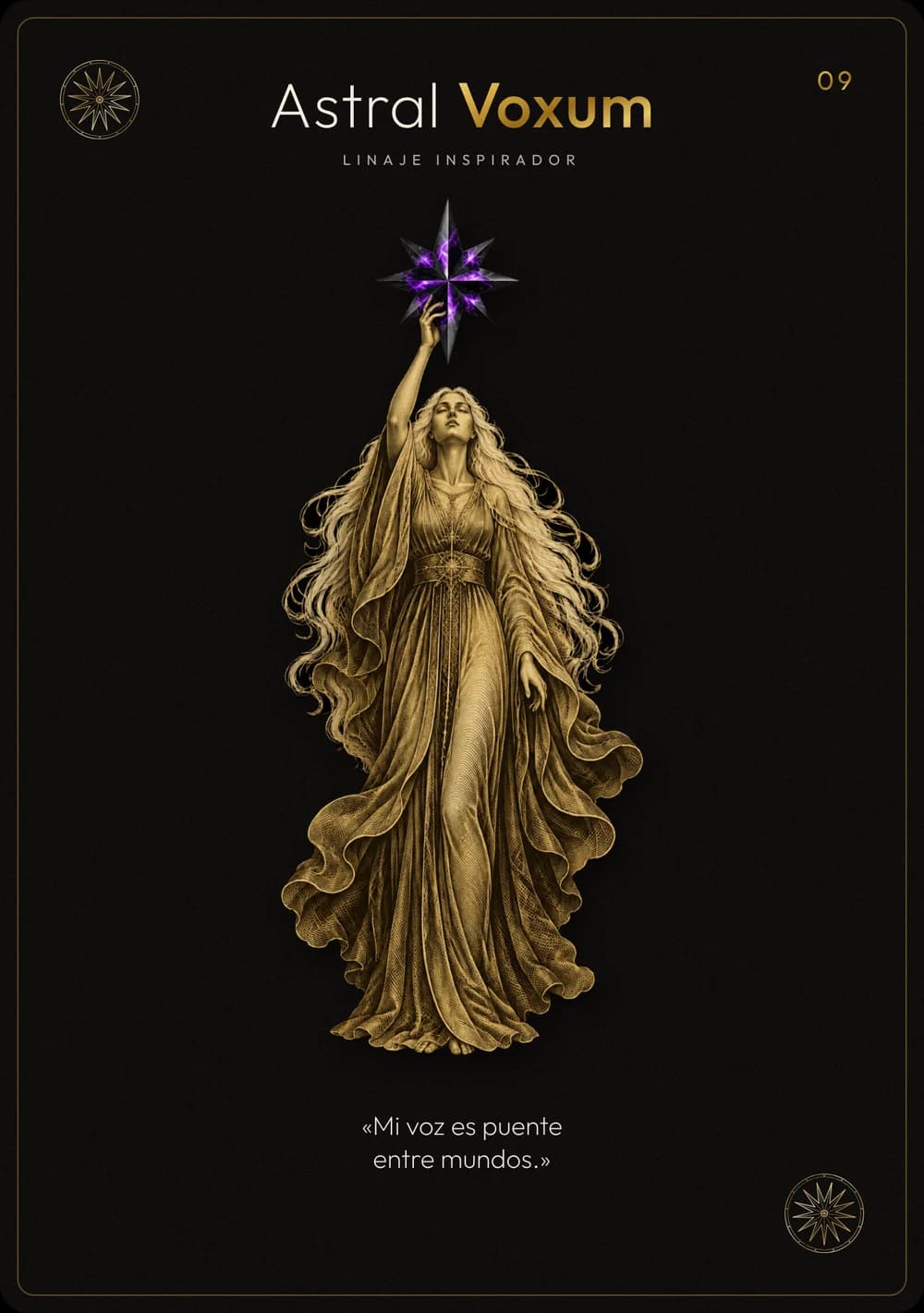 Cara A de la carta de Astral Voxum