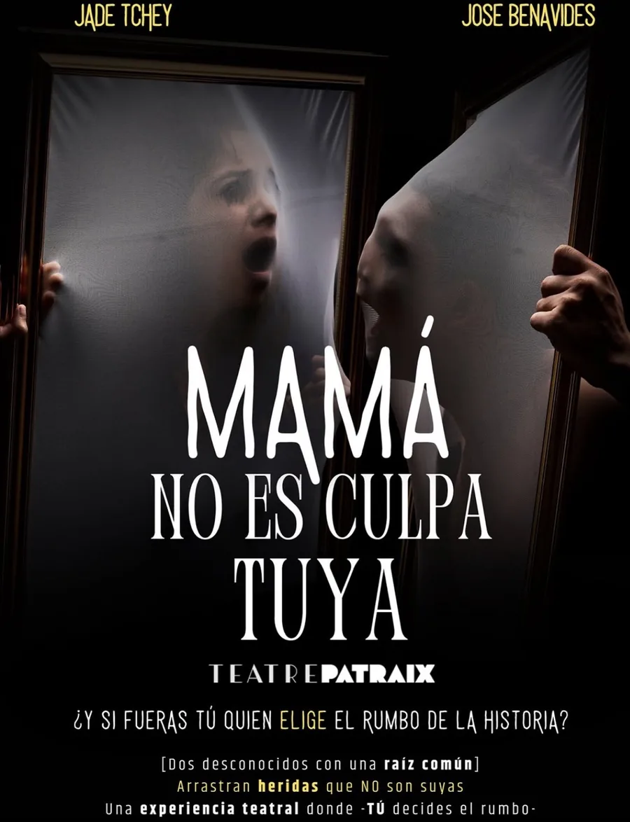 Cartel de «Mamá no es culpa tuya», de Jade Tchey y Jose Benavides, en el Teatre Patraix